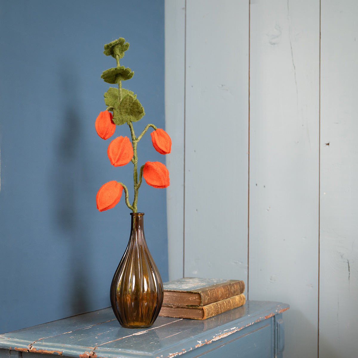 Vilten Tak Lampionplant Physalis | Sjaal met Verhaal