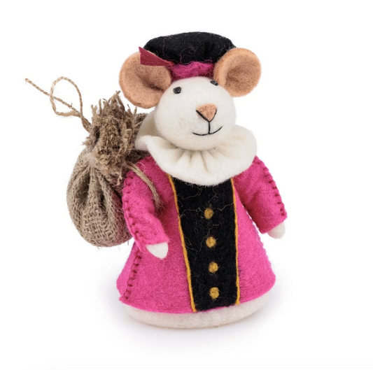 Vilten Fuchsia Piet muis | Sjaal met Verhaal