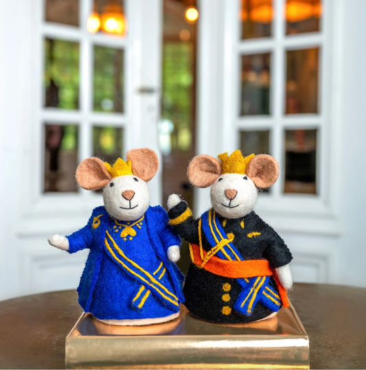 Vilten Koningin muis | Sjaal met Verhaal