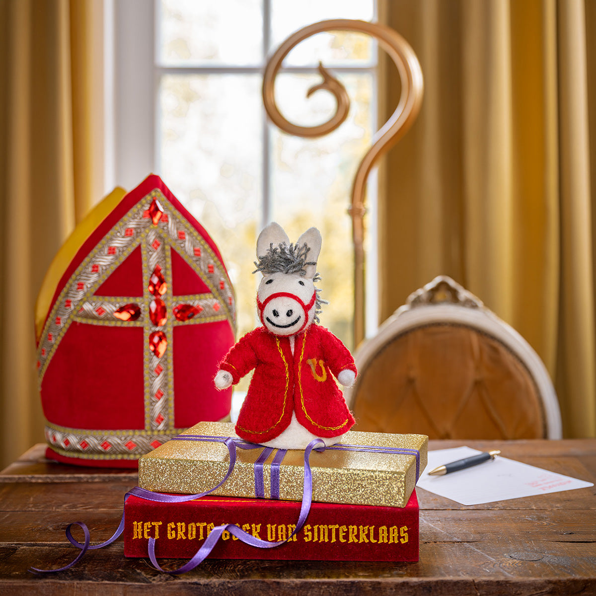 Vilten paard van sinterklaas | Ozosnel | Sjaal met Verhaal