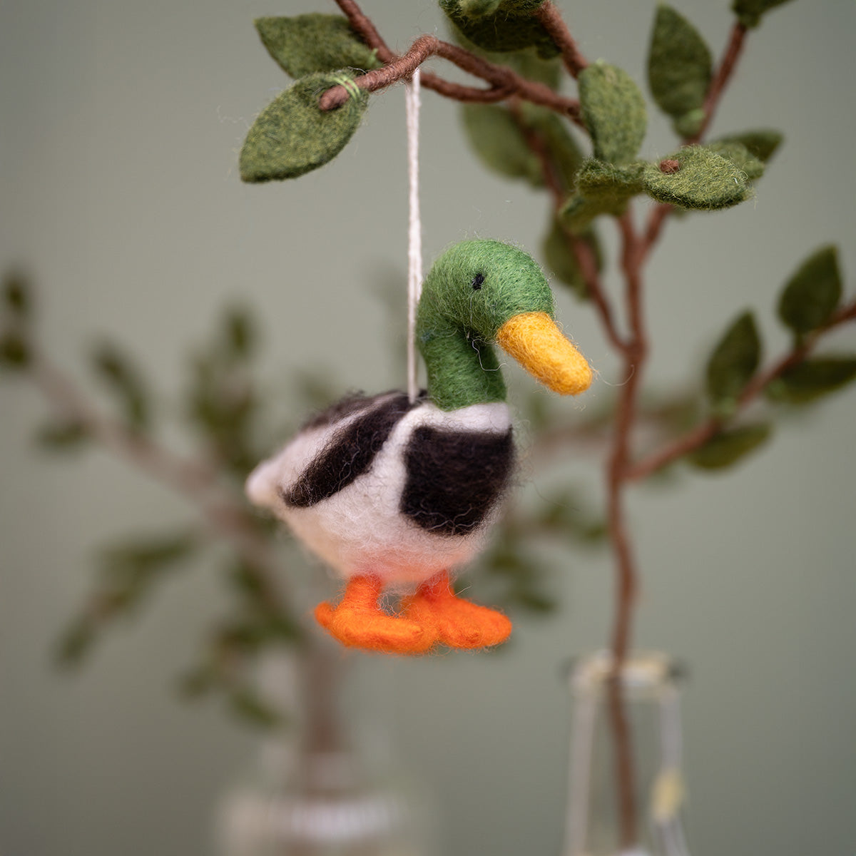 Vilten Eend klein | Hanger | Sjaal met Verhaal