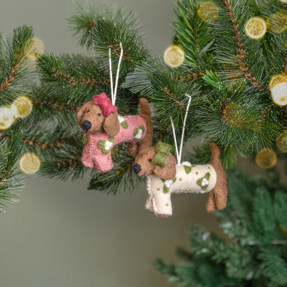 Vilten Teckel Kerst | Sjaal met Verhaal