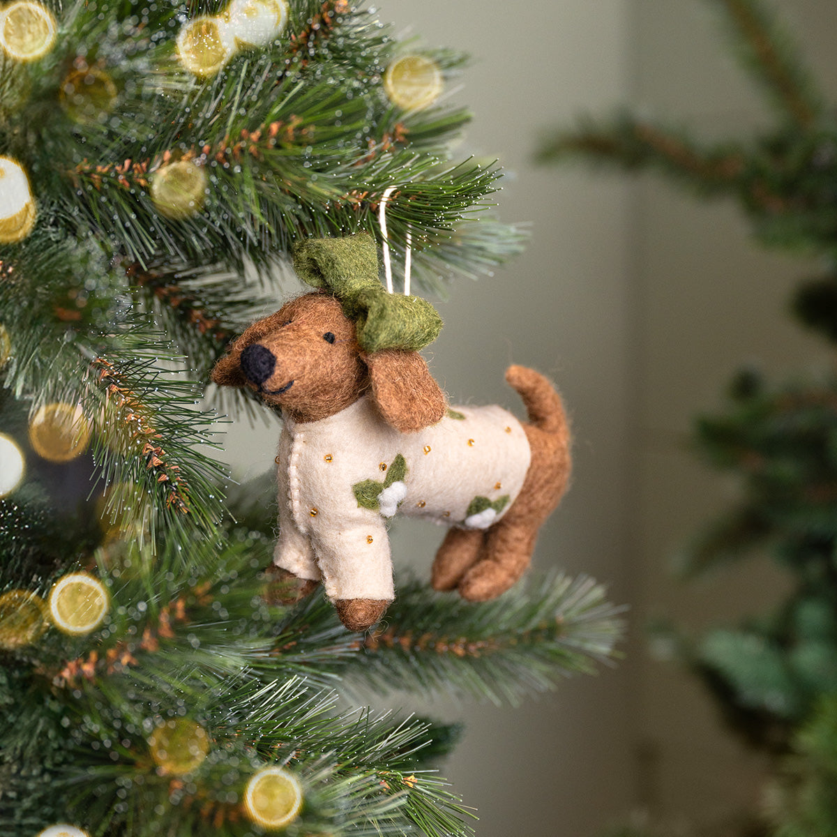 Vilten Teckel Kerst | Sjaal met Verhaal