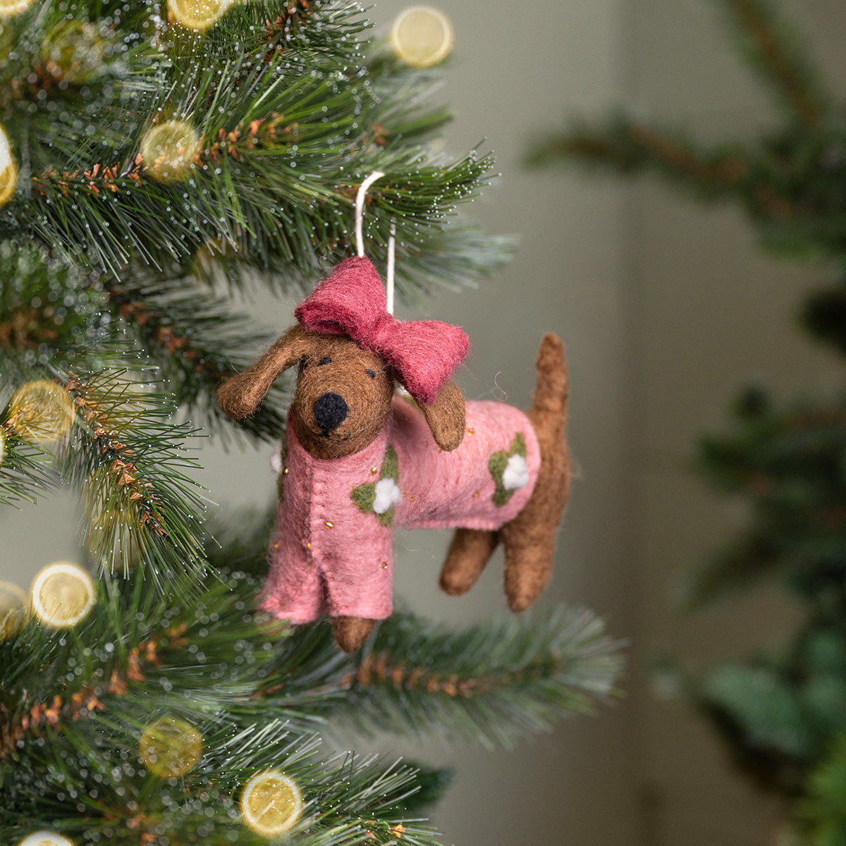 Vilten Teckel Kerst | Sjaal met Verhaal