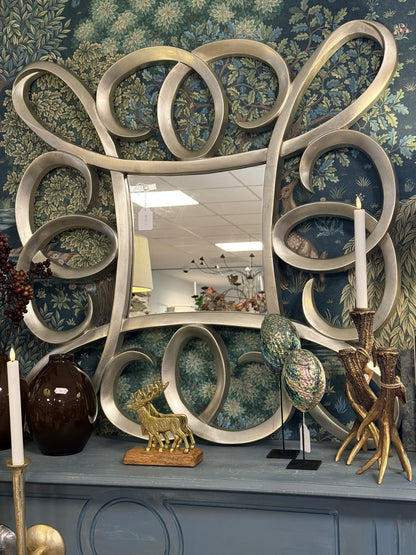Spiegel Morris | zilver met krullen | OC Interiors