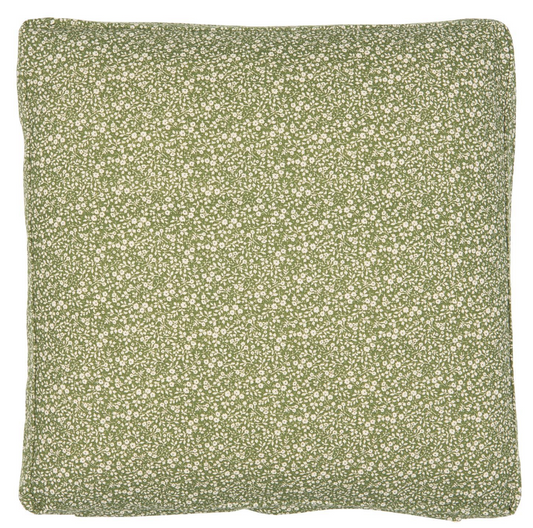 Box kussenhoes | Groen met bloemetjes | IB Laursen