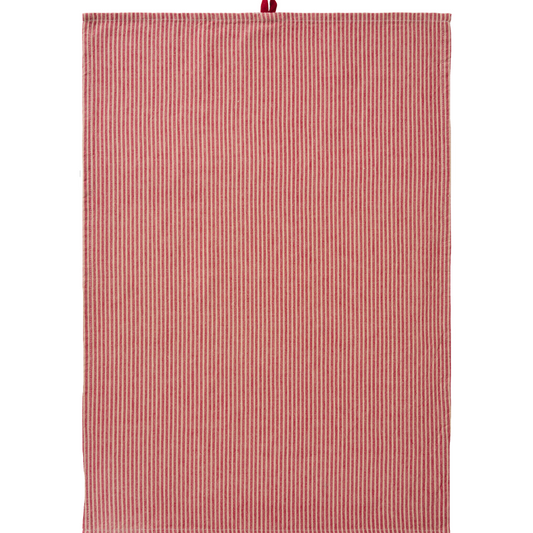 Theedoek rood gestreept | IB Laursen