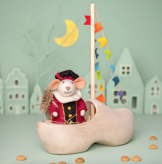 Vilten Cyclaam Piet muis | Sjaal met Verhaal
