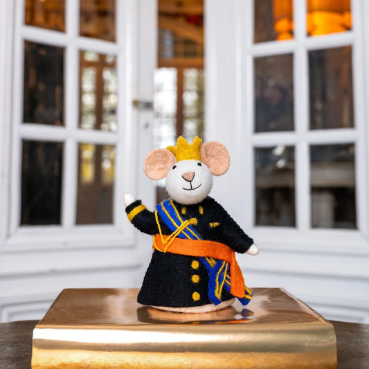 Vilten Koning muis | Sjaal met Verhaal