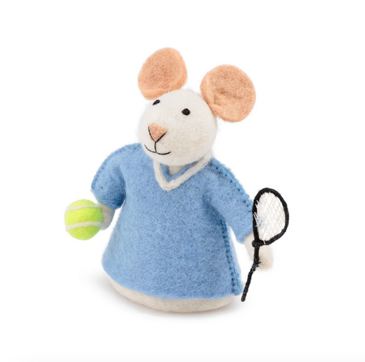 Vilten Tennis muis | Sjaal met Verhaal