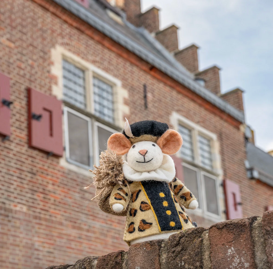 Vilten Panter Piet muis | Sjaal met Verhaal