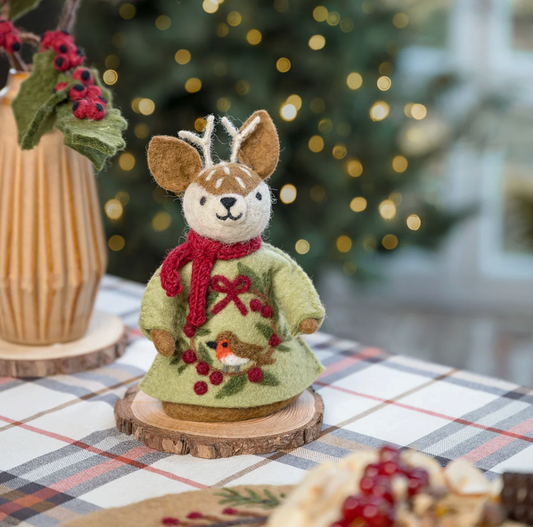 Vilten Hert English XMas | Sjaal met Verhaal