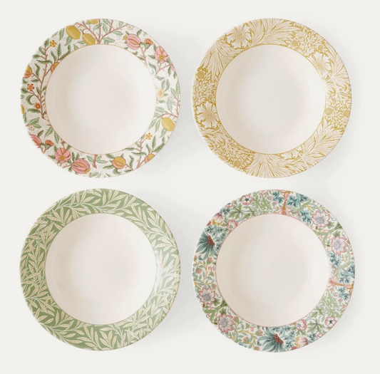 4 soepbordjes William Morris Servies | Spode | Morris & Co