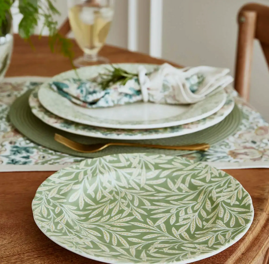 4 Ontbijt borden William Morris Servies | Spode | Morris & Co